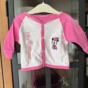 Vintage 90s Disney store baby Minnie Mouse embroidered tee long sleeve sweater